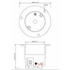 Ac Works 3-Phase 30A 250V L15-30R Flanged Outlet UL and C-UL Listed ASOUL1530R